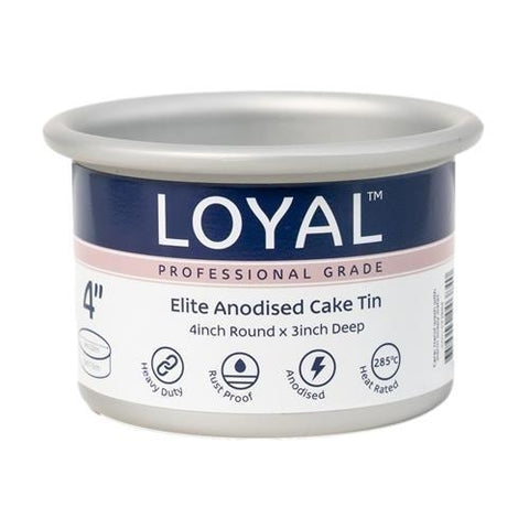 Loyal Elite Anodised Round Cake Tin 3in-75mm High