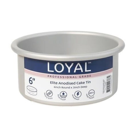 Loyal Elite Anodised Round Cake Tin 3in-75mm High