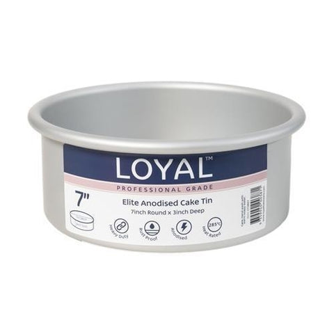 Loyal Elite Anodised Round Cake Tin 3in-75mm High