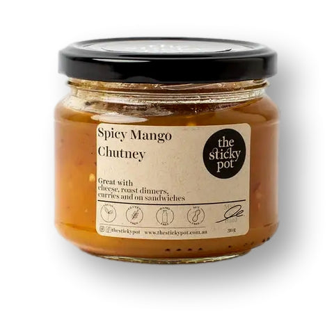 The Sticky Pot Spicy Mango Chutney 300gm