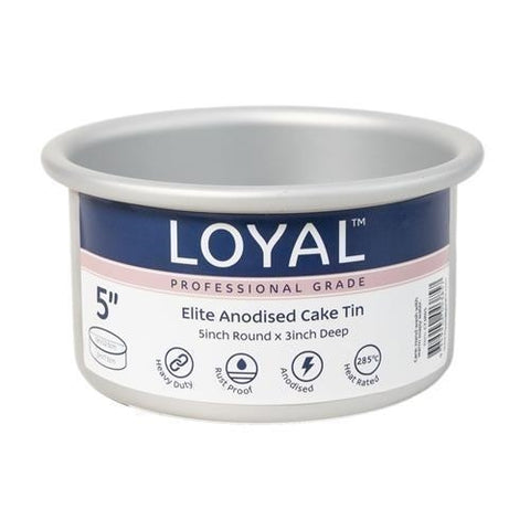 Loyal Elite Anodised Round Cake Tin 3in-75mm High