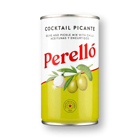 Perello Spicy Cocktail Olives and Pickles