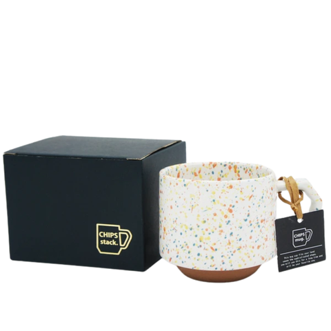 Chips Japan Stack Mug 280ml - Splash White Orange