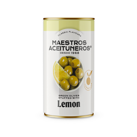 Maestros Lemon Stuffed Manzanilla Olives 350g