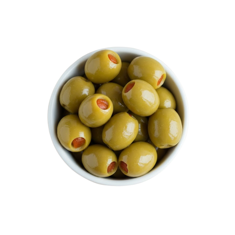 Maestros Red Pepper Stuffed Manzanilla Olives 350g