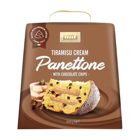Ital Panettone – Tiramisu Cream & Choc Chip 800g