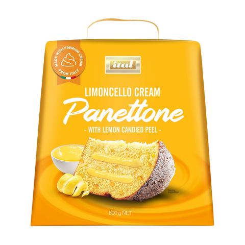 Ital Panettone – Limoncello Cream & Candied Peel 800g