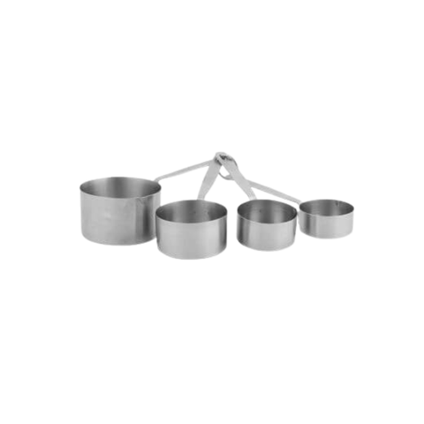Set of 4 Stainless Steel Measuring Cups