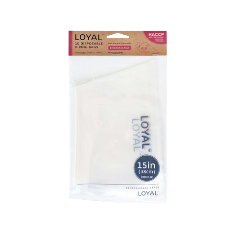 Loyal Biodegradable Disposable Piping Bags 10pk 15in