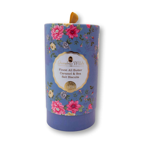 Buttery Salted Caramel Biscuits – Victorian Floral Tube 150g