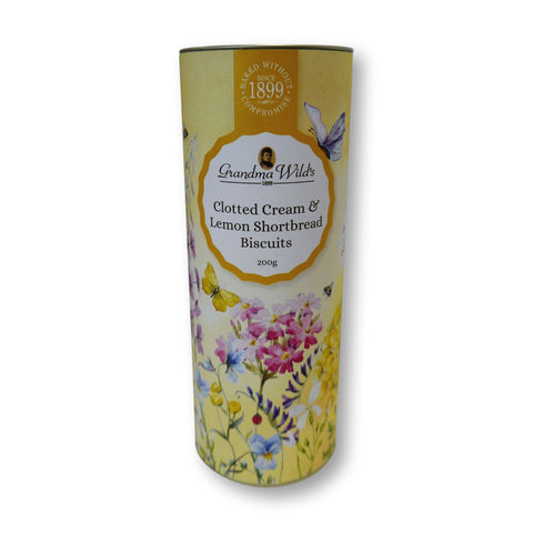 Clotted Cream & Lemon Shortbread – Wildflower Tube 200g